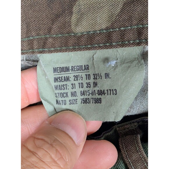 USGI Woodland Trousers Camouflage Combat Cargo Pants Mens M Military BDU Camo - Picture 4 of 7